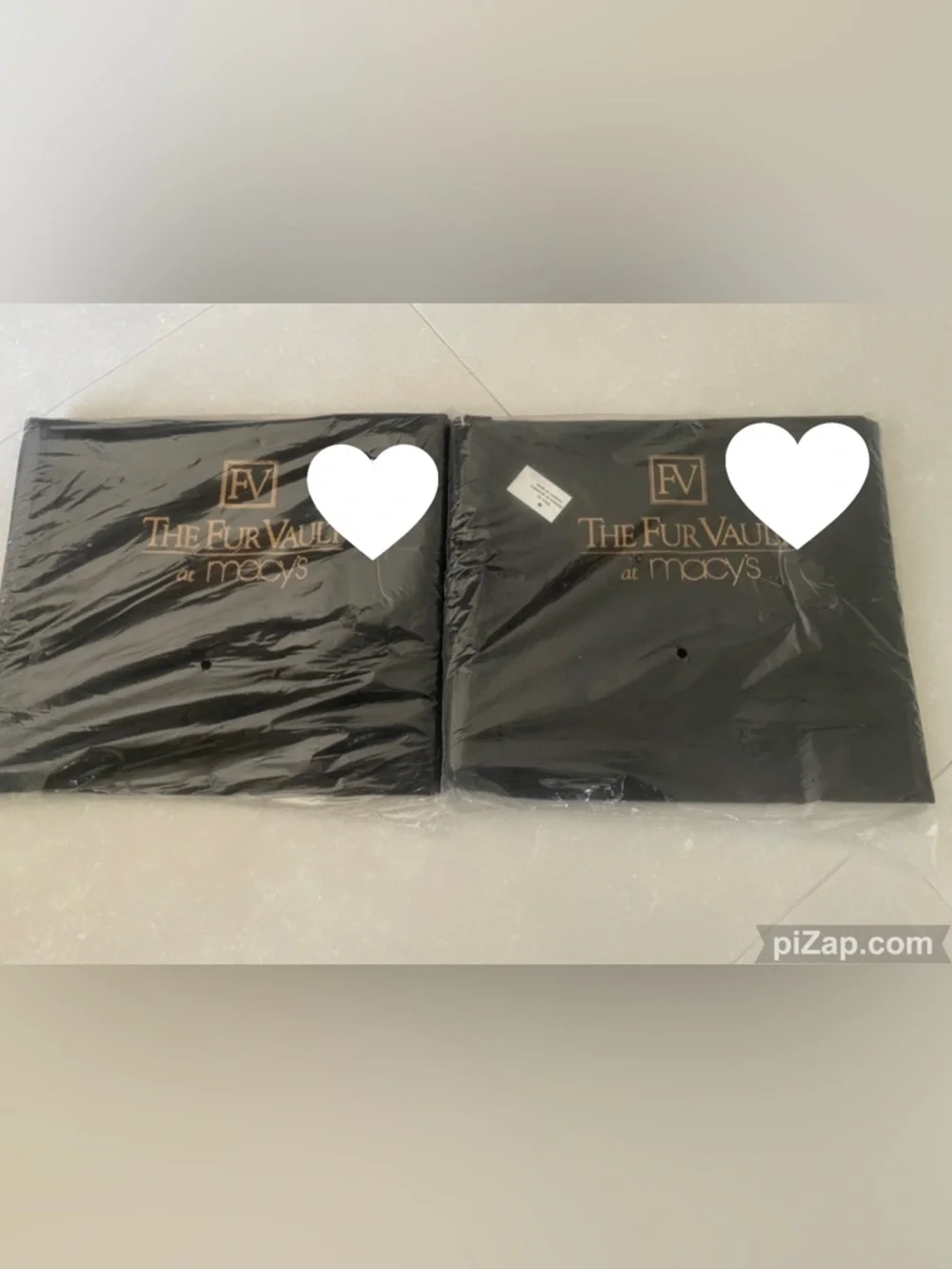 The Fur Vault at Macy’s - Black Garment Clothes Zip Up Storage Bag X 2 - NEW